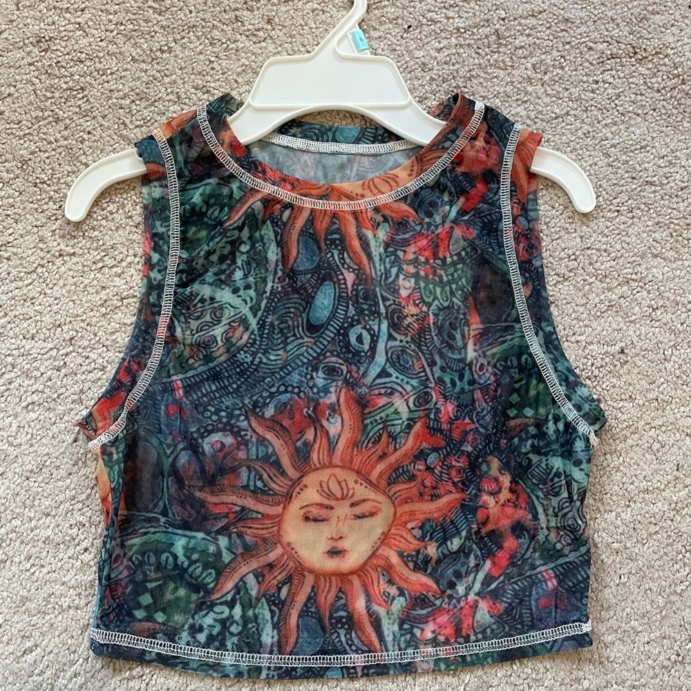 SHEIN See Threw Crop Top